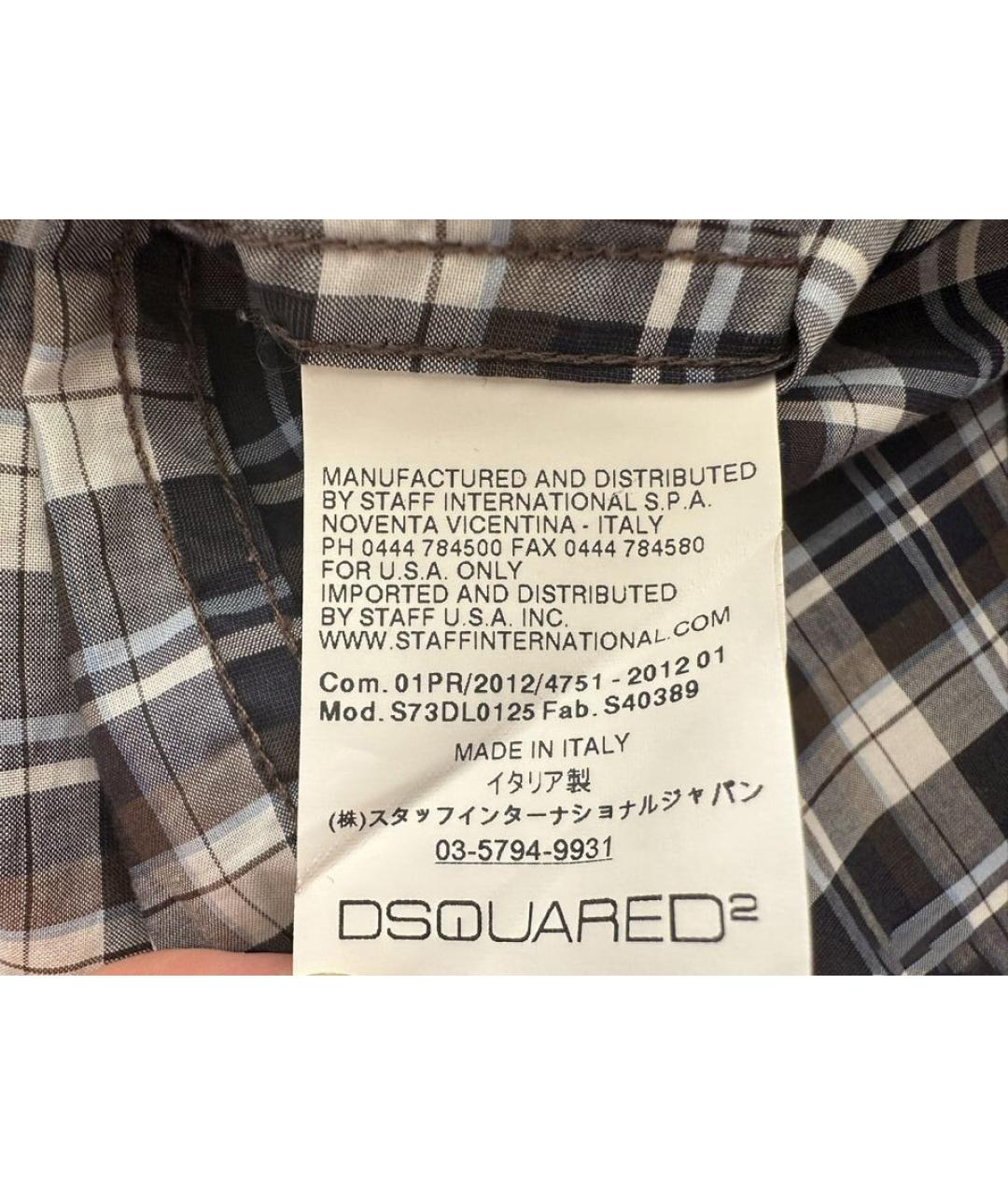 DSQUARED2 Хлопковая рубашка, фото 5