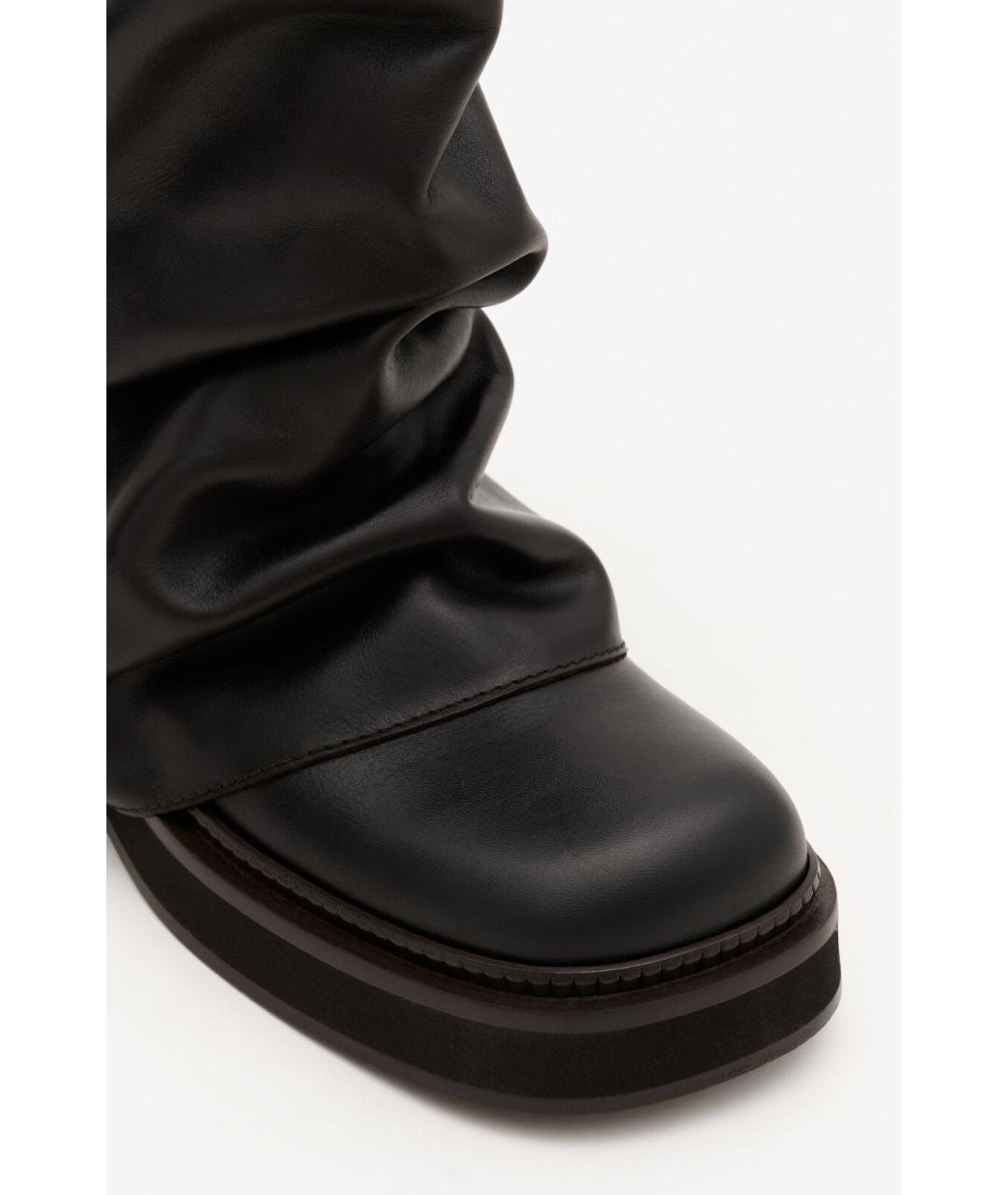 THE ATTICO Коричневые кожаные сапоги, фото 4