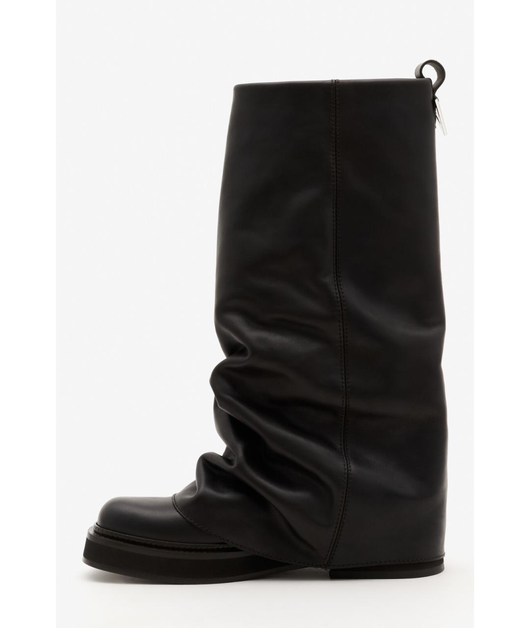 THE ATTICO Коричневые кожаные сапоги, фото 2