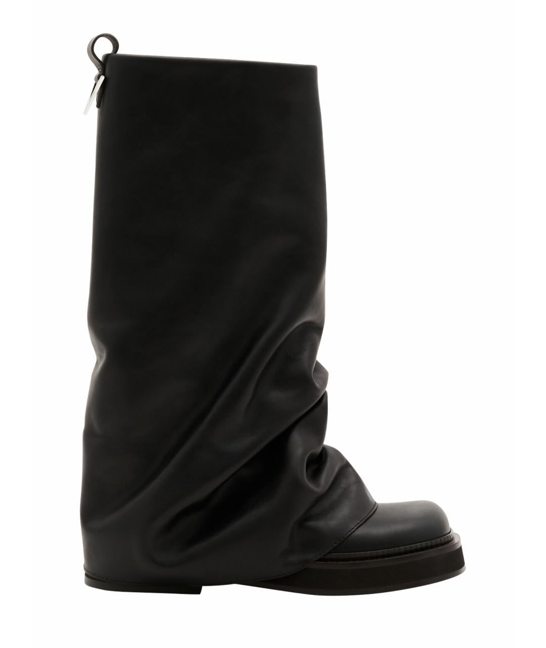 THE ATTICO Коричневые кожаные сапоги, фото 1