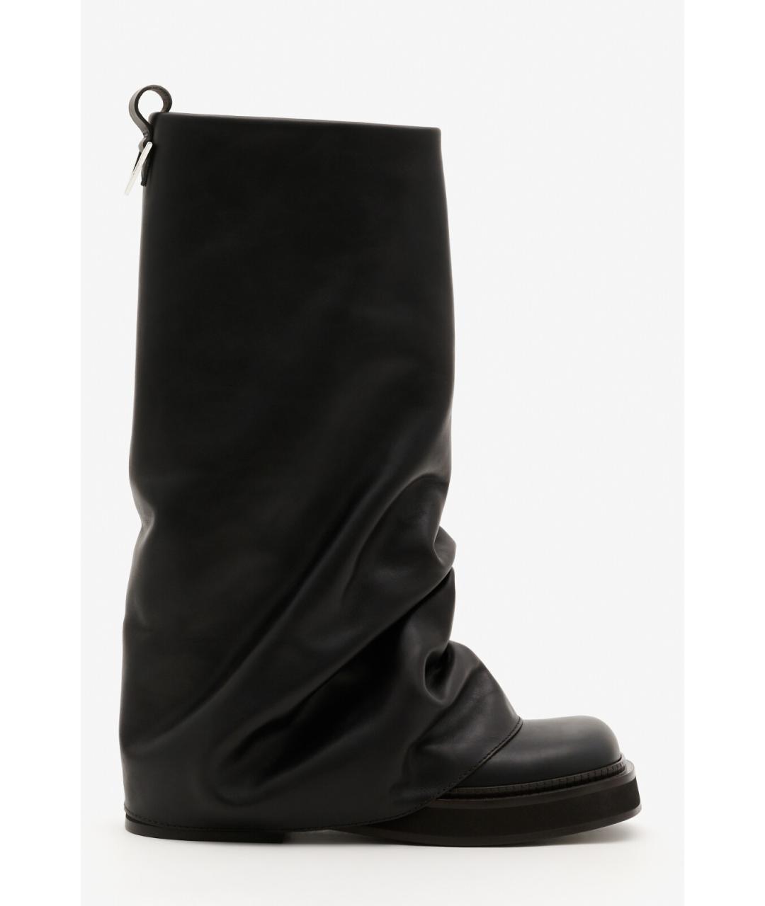 THE ATTICO Коричневые кожаные сапоги, фото 7