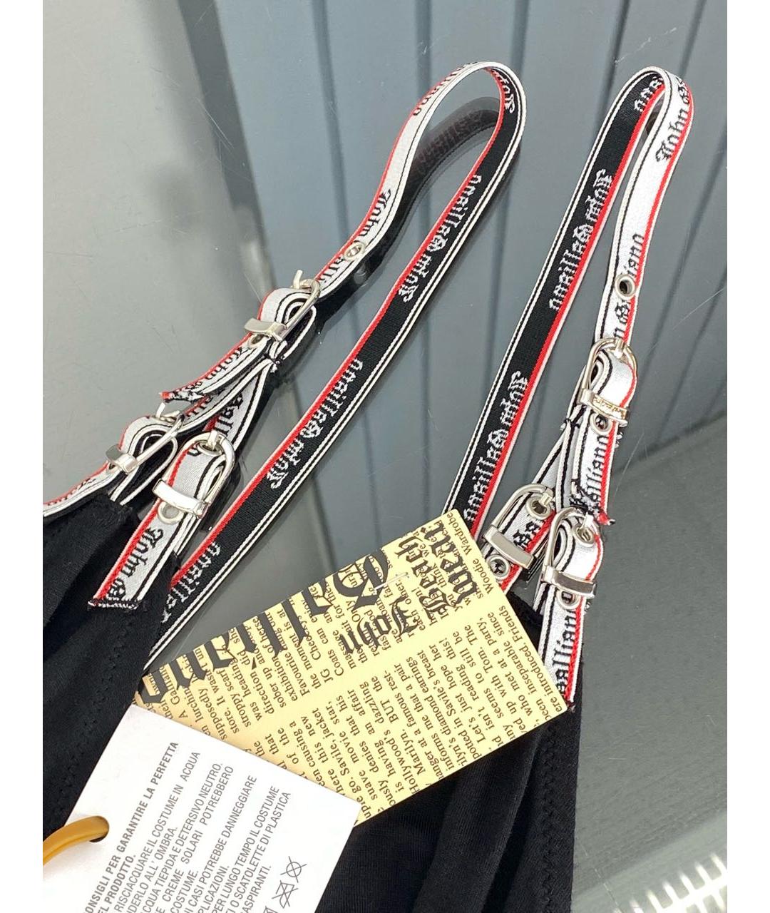 JOHN GALLIANO Черное вискозное платье, фото 7