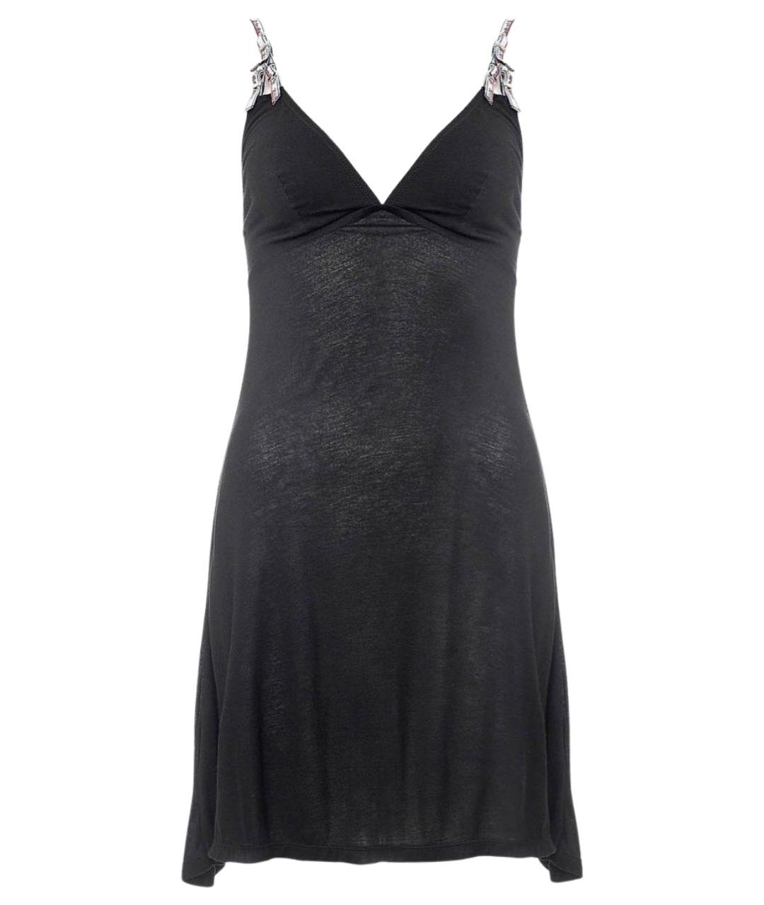 JOHN GALLIANO Черное вискозное платье, фото 1