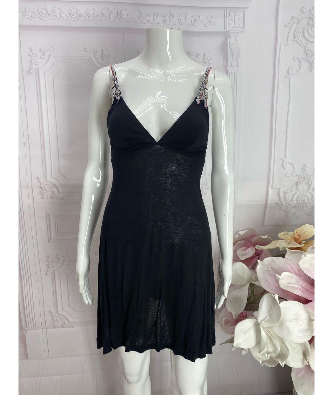 JOHN GALLIANO Черное вискозное платье, фото 5