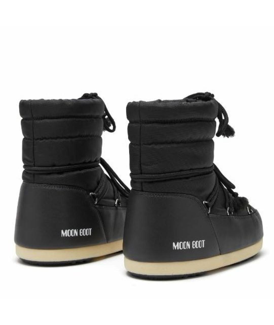 MOON BOOT Черные текстильные сапоги, фото 4