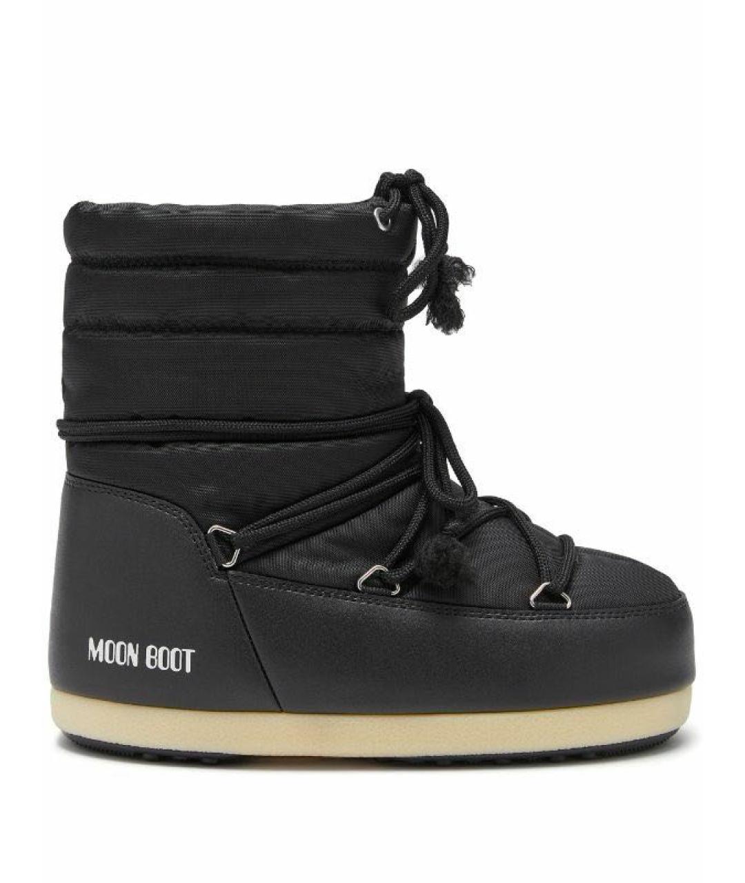 MOON BOOT Черные текстильные сапоги, фото 9