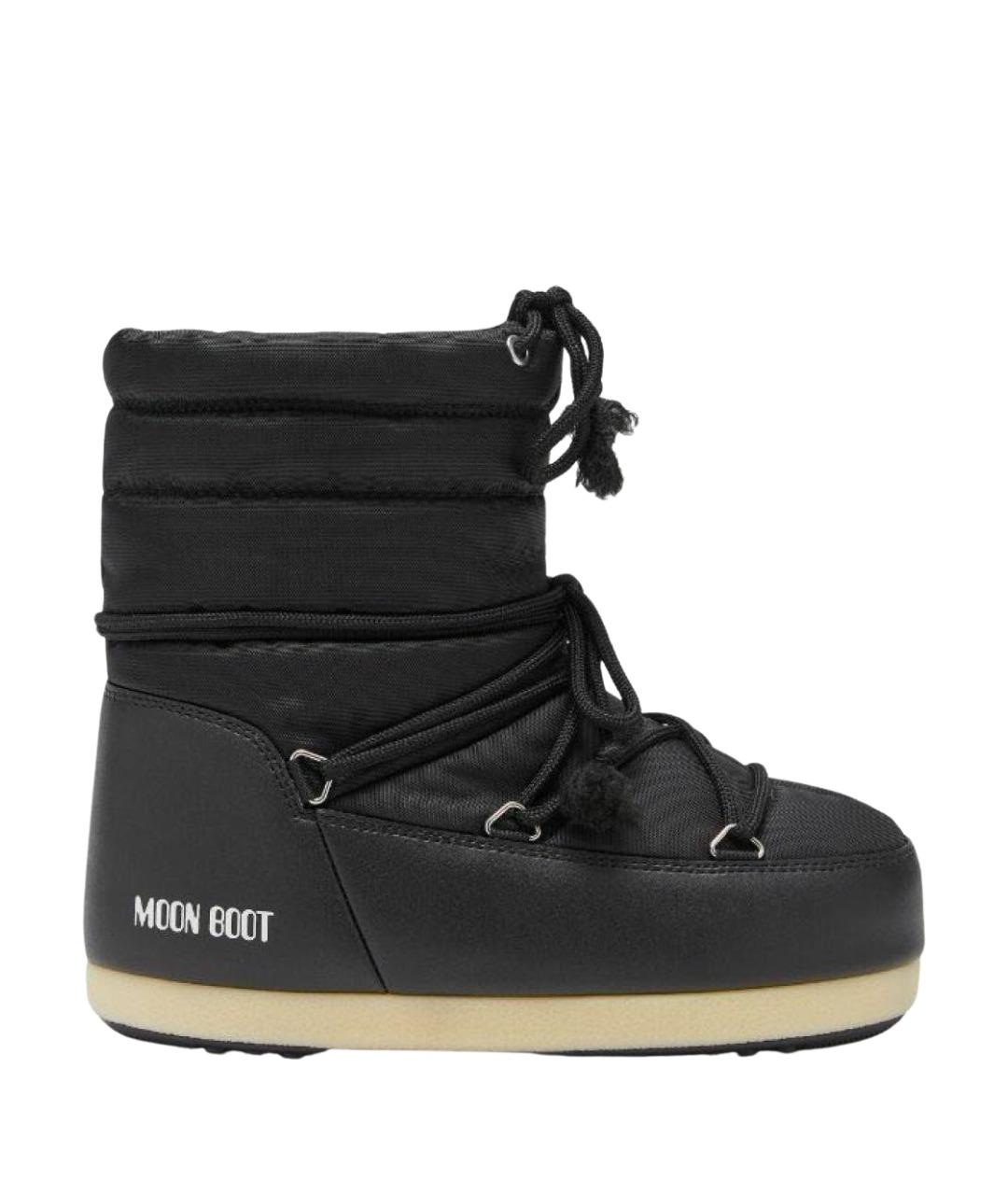 MOON BOOT Черные текстильные сапоги, фото 1