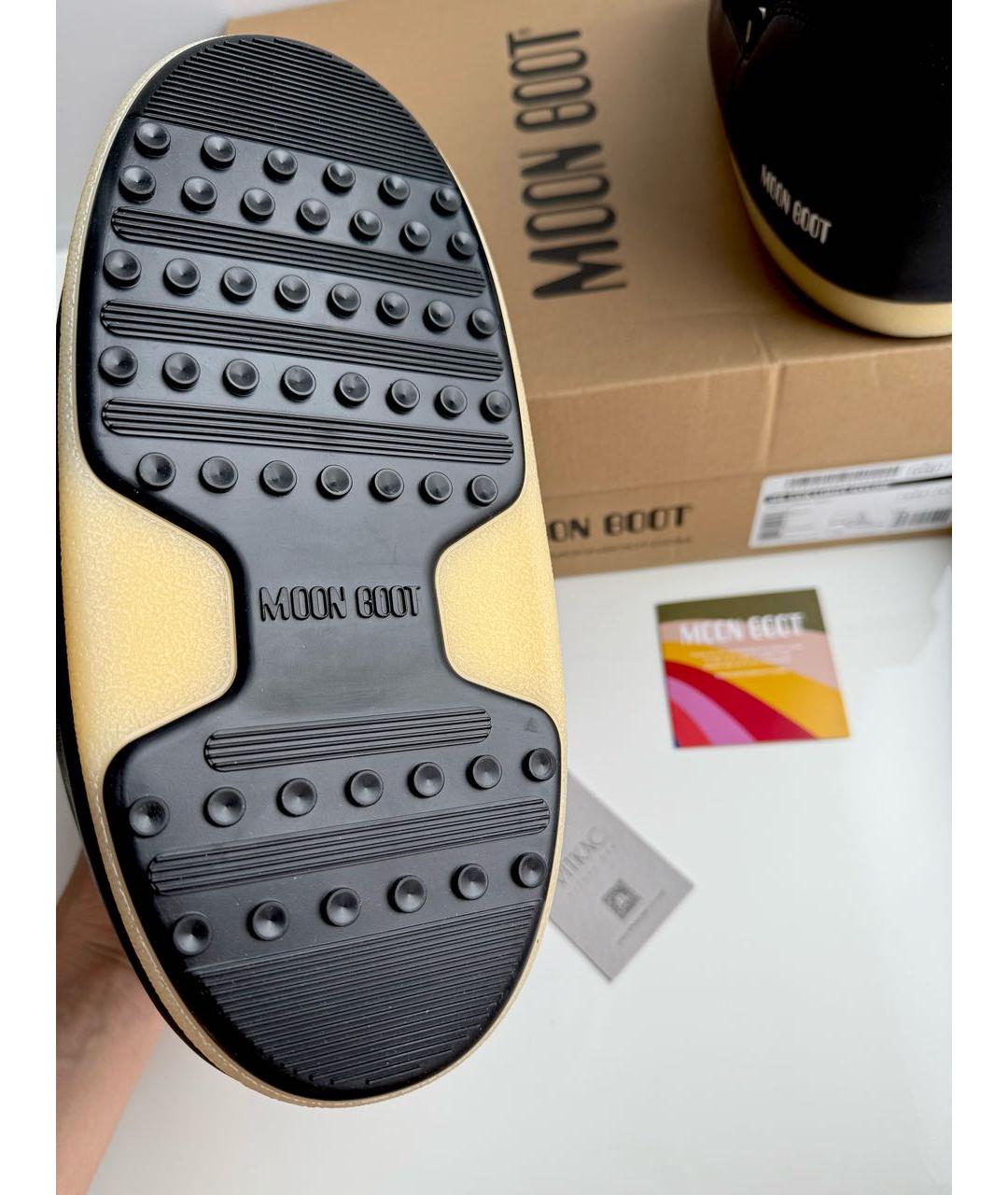 MOON BOOT Черные текстильные сапоги, фото 6