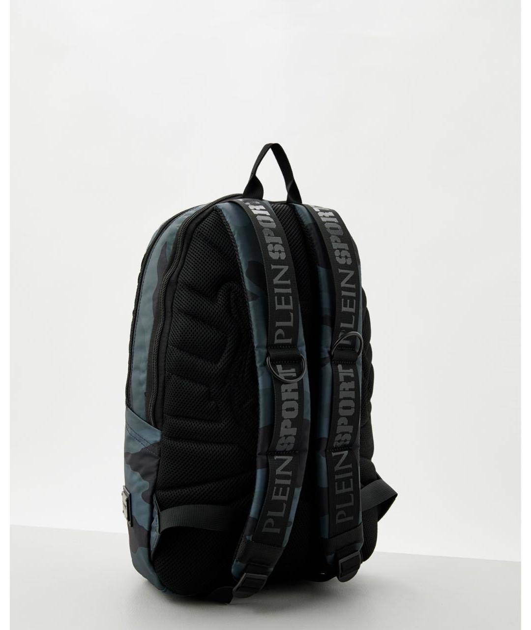 PLEIN SPORT Хаки тканевый рюкзак, фото 3