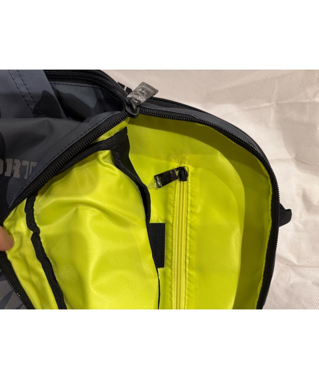 PLEIN SPORT Хаки тканевый рюкзак, фото 7