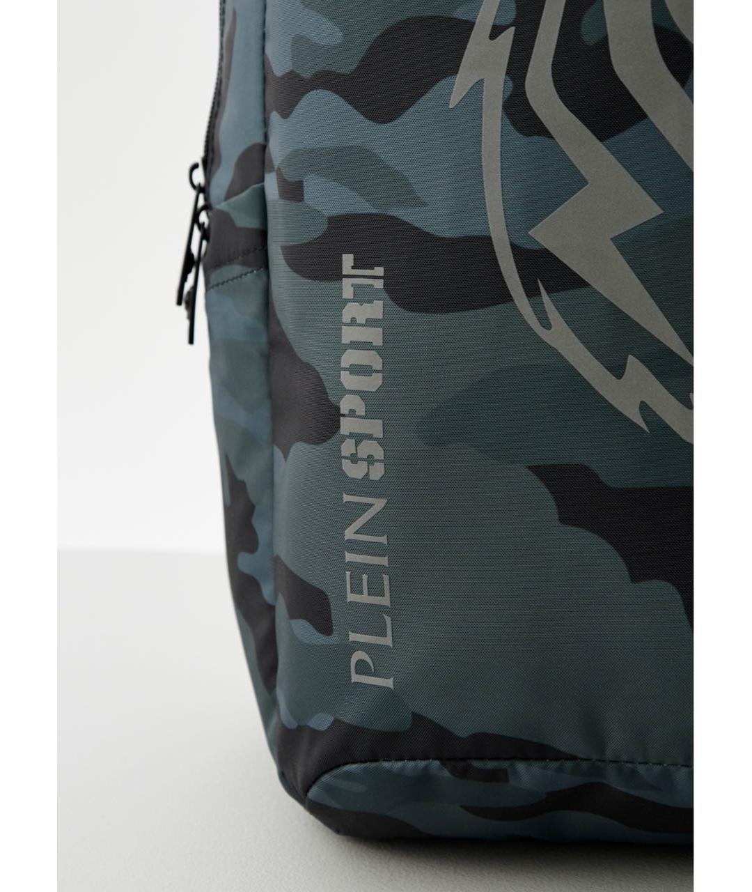 PLEIN SPORT Хаки тканевый рюкзак, фото 2