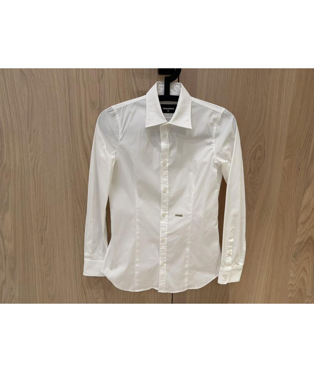DSQUARED2 Белая хлопковая рубашка, фото 9