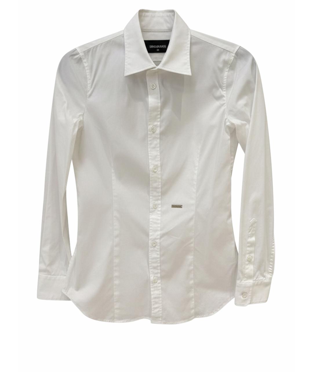 DSQUARED2 Белая хлопковая рубашка, фото 1