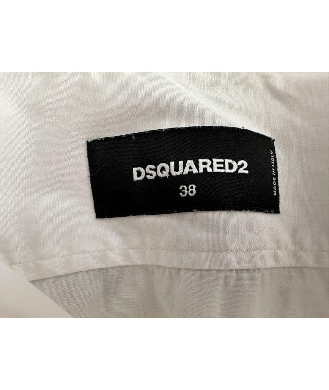DSQUARED2 Белая хлопковая рубашка, фото 4