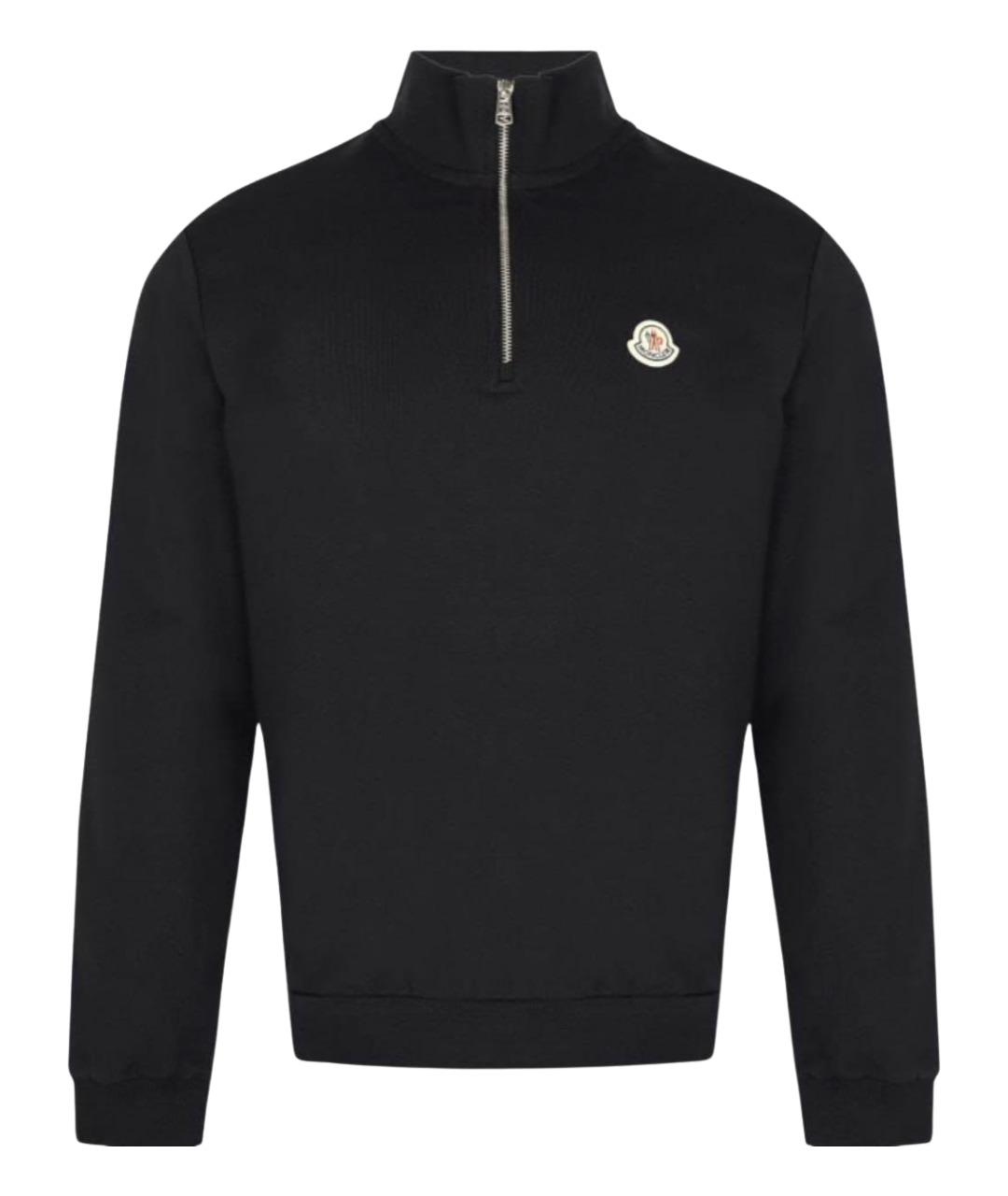 MONCLER Черный хлопковый джемпер / свитер, фото 8