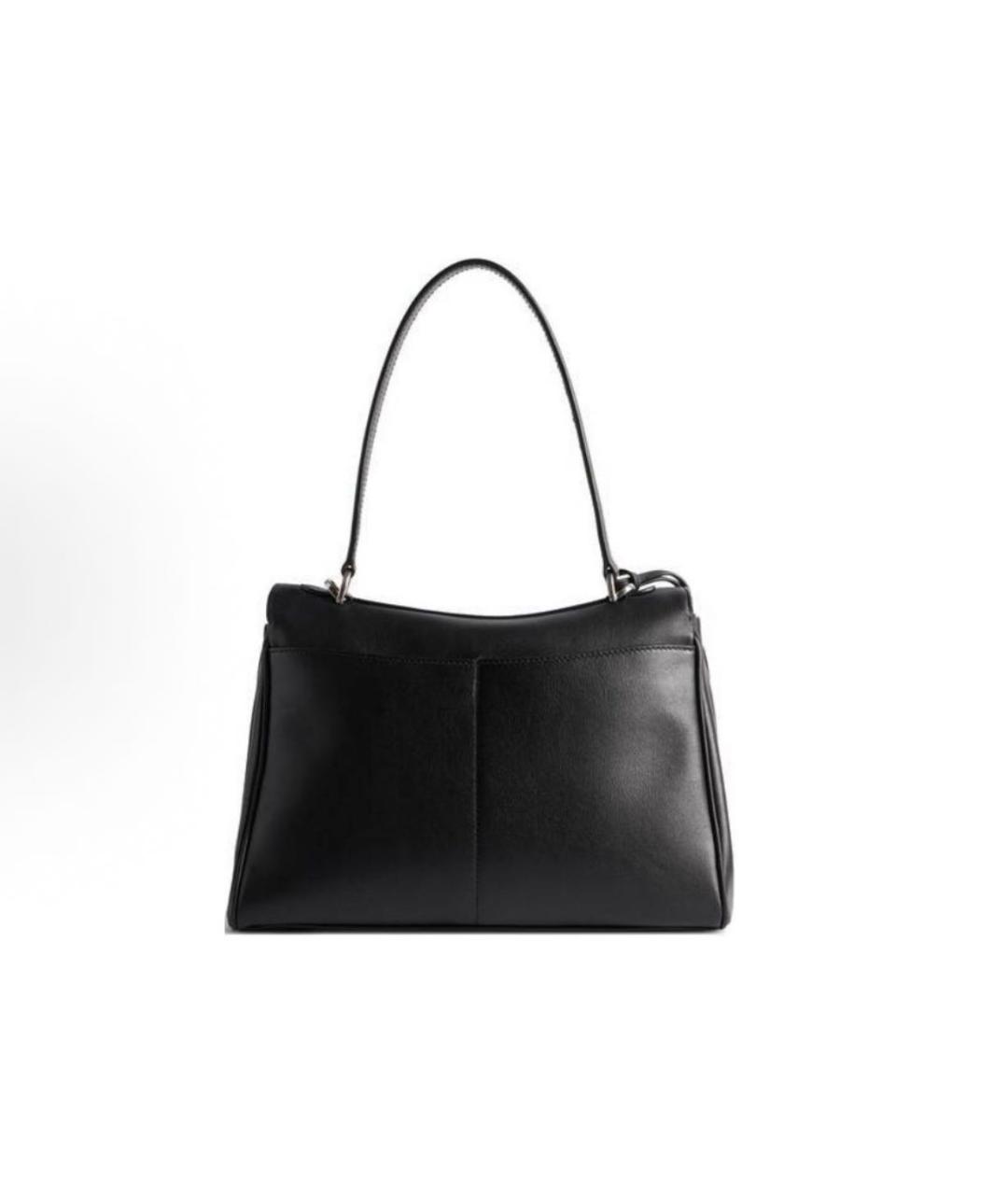 BALENCIAGA Черная кожаная сумка через плечо, фото 4