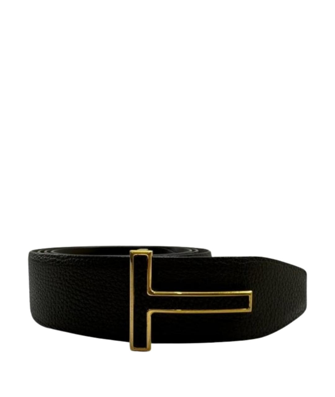 TOM FORD Хаки кожаный ремень, фото 1