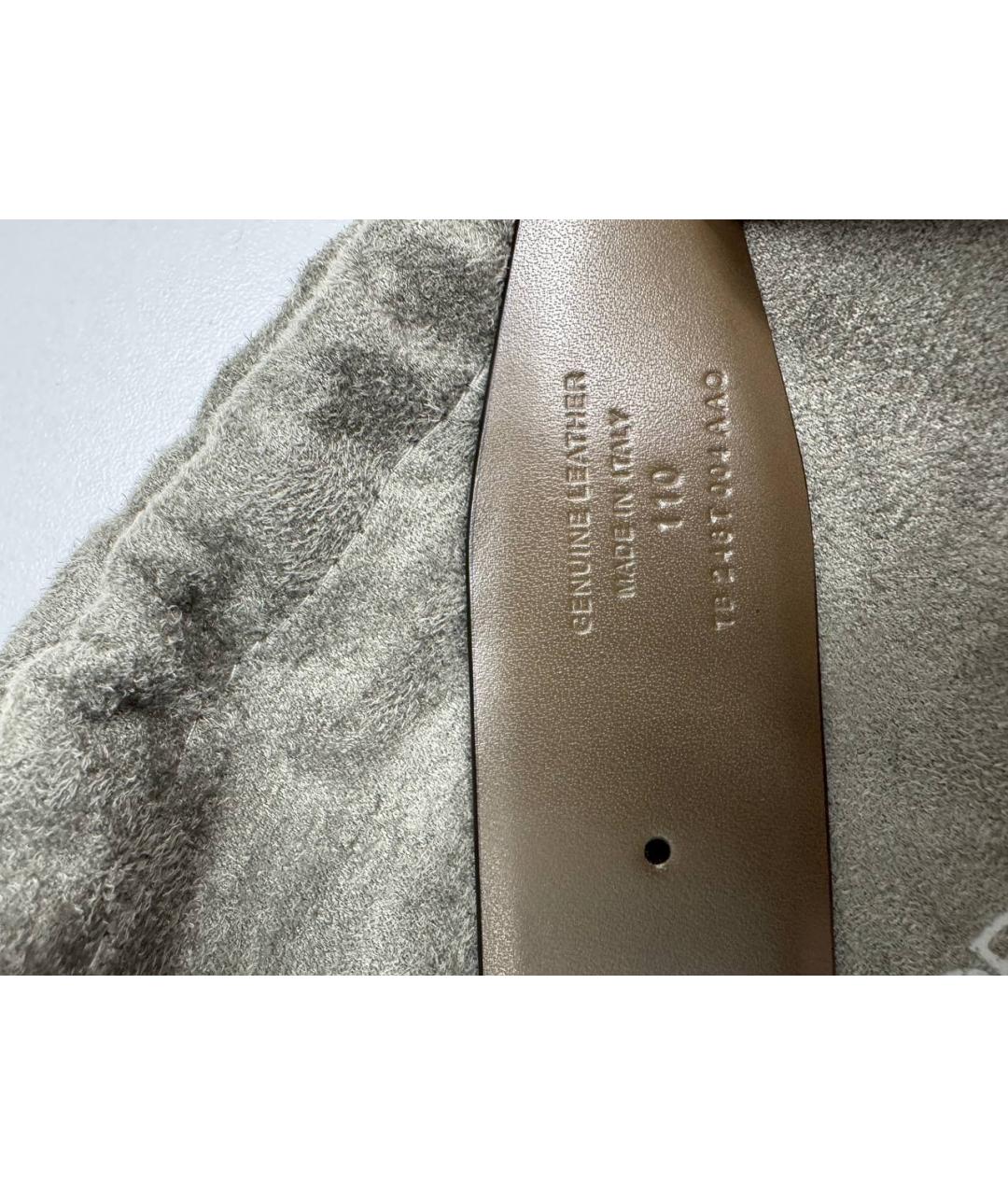 TOM FORD Хаки кожаный ремень, фото 4