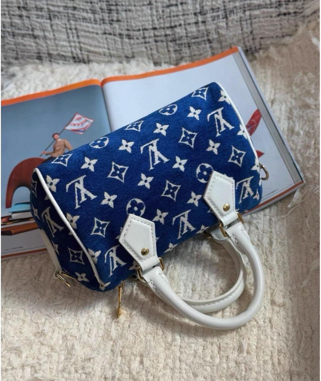 LOUIS VUITTON Синяя деним сумка через плечо, фото 2