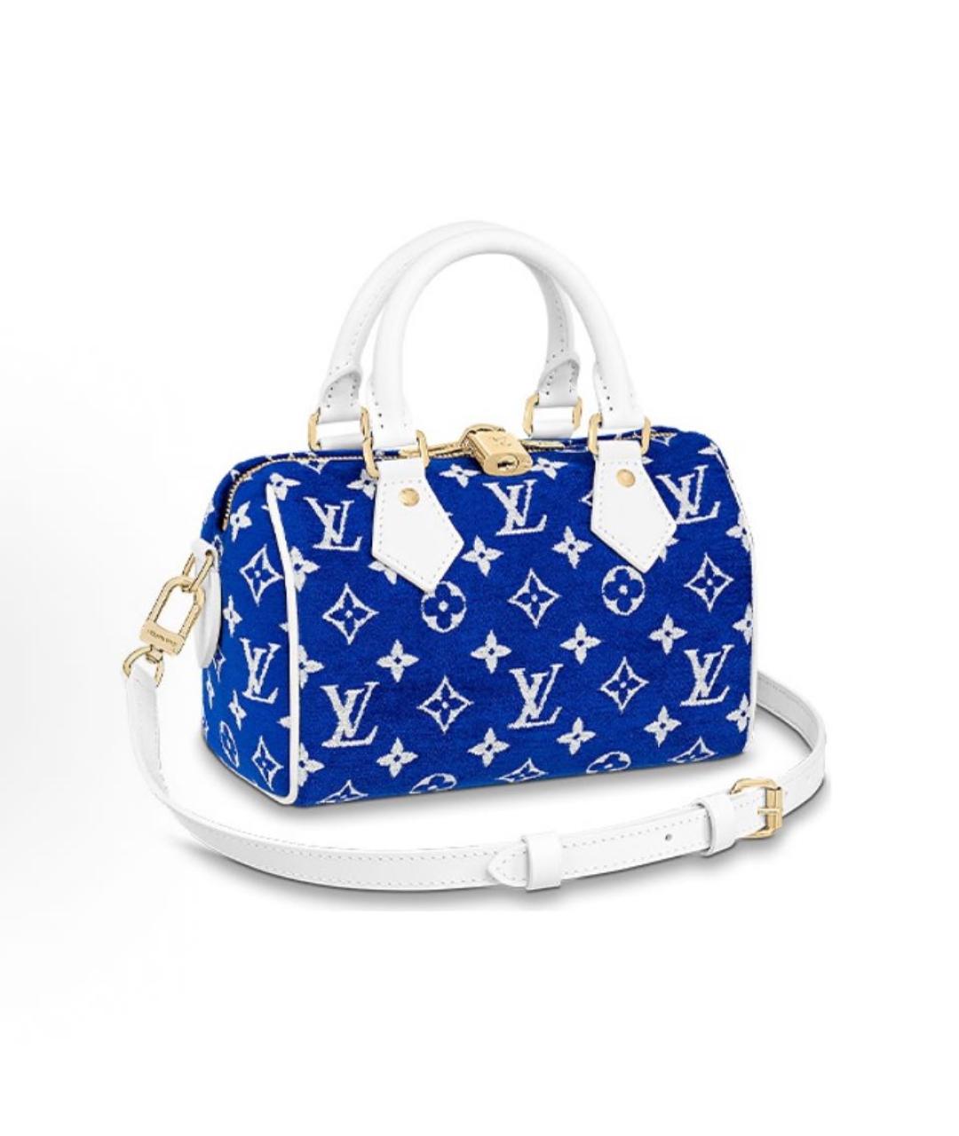 LOUIS VUITTON Синяя деним сумка через плечо, фото 6