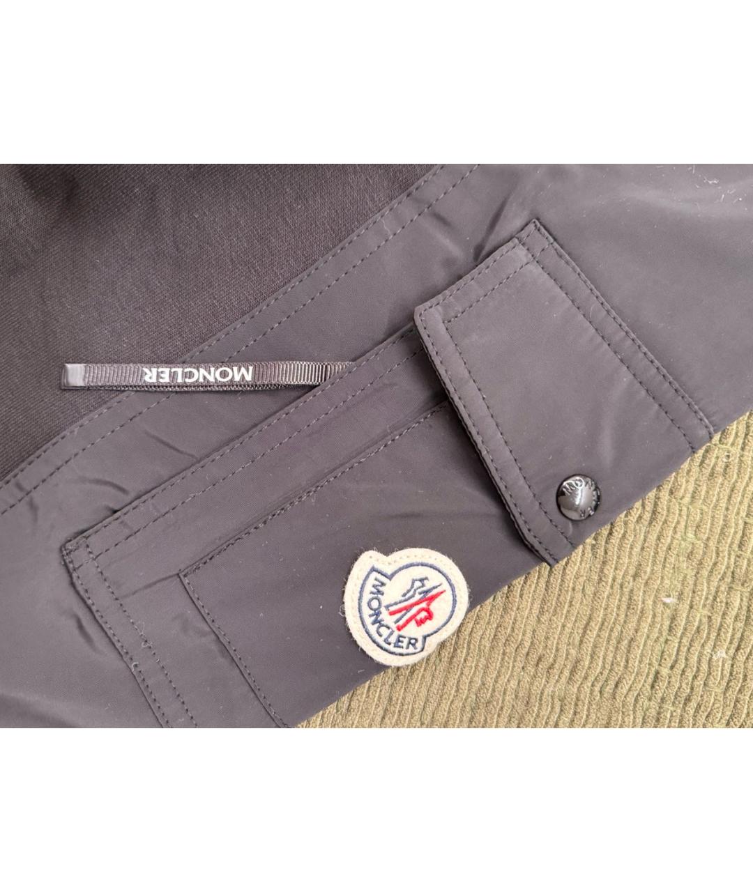 MONCLER Черный хлопковый джемпер / свитер, фото 6