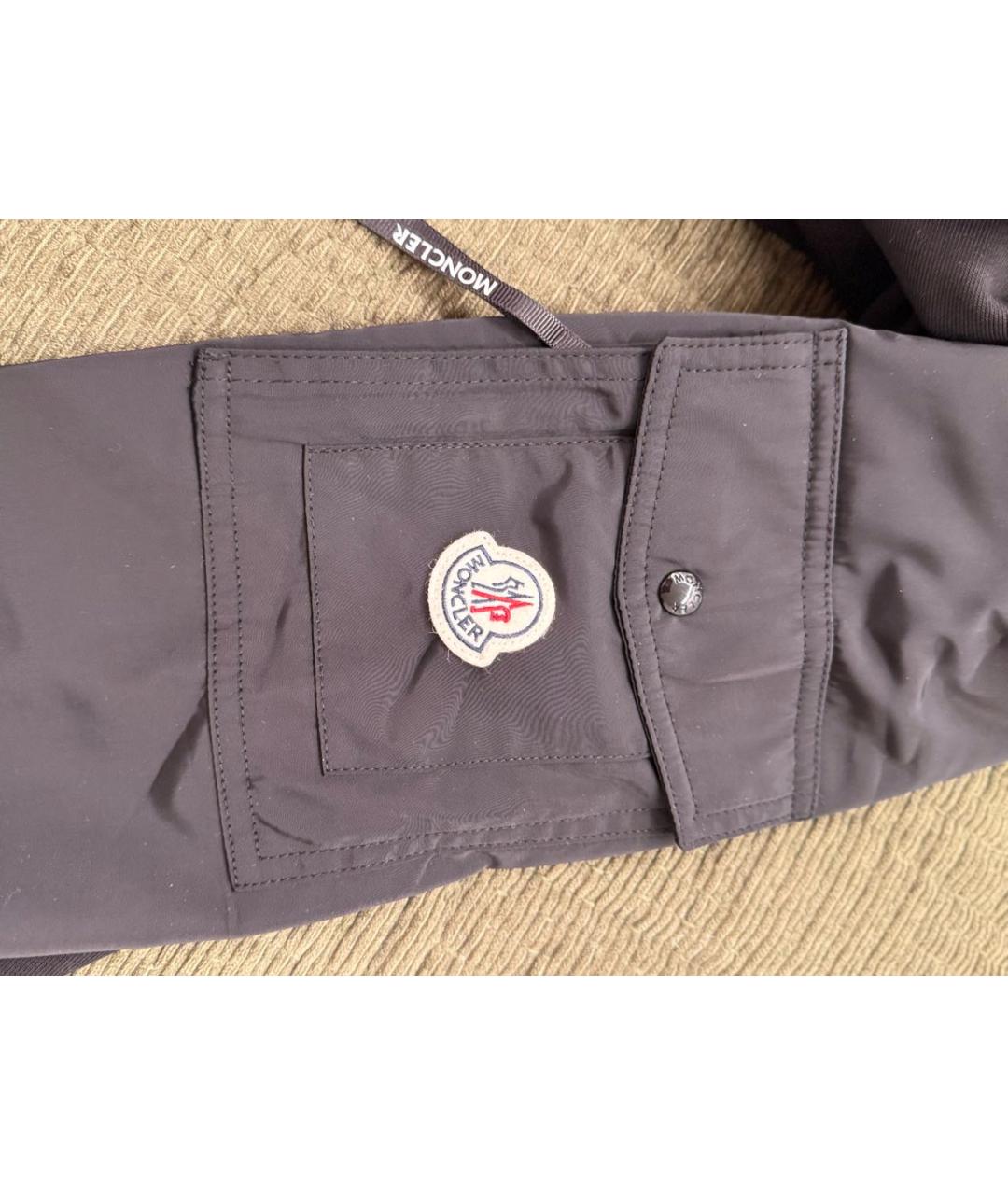 MONCLER Черный хлопковый джемпер / свитер, фото 3