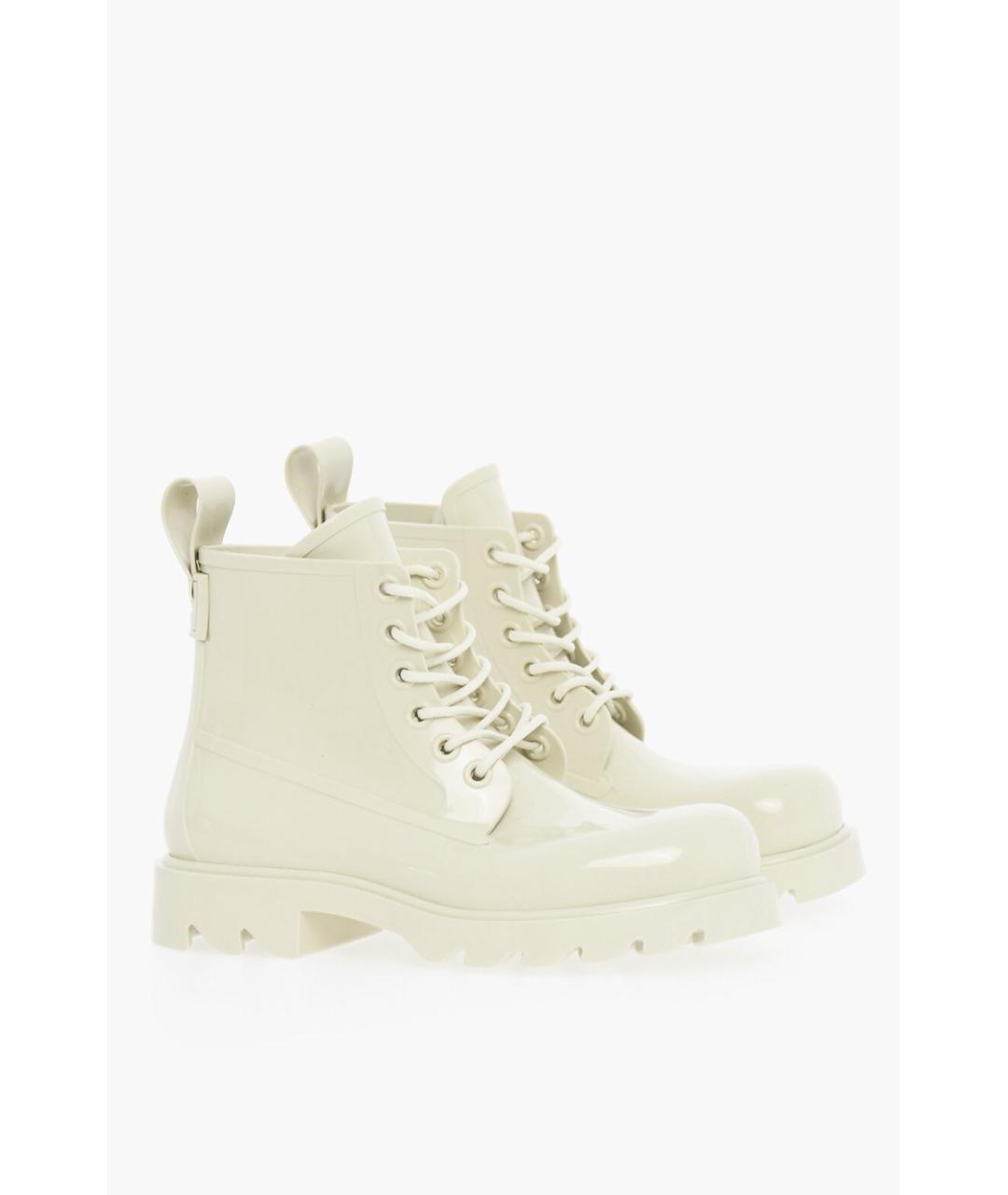 BOTTEGA VENETA Бежевые резиновые ботинки, фото 2