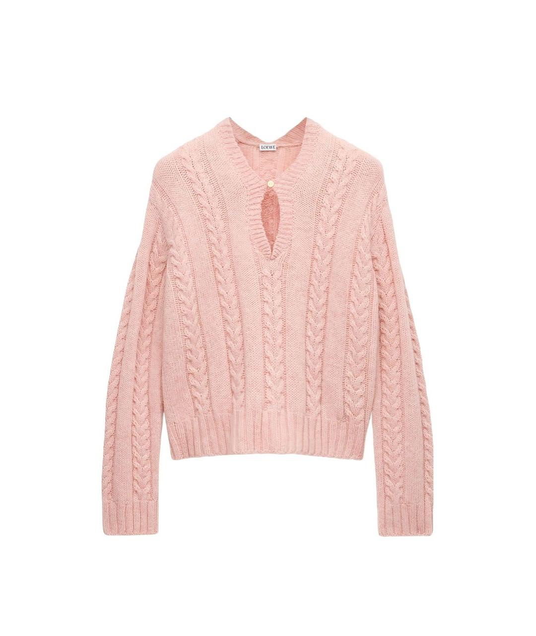 LOEWE Коралловый шерстяной джемпер / свитер, фото 6