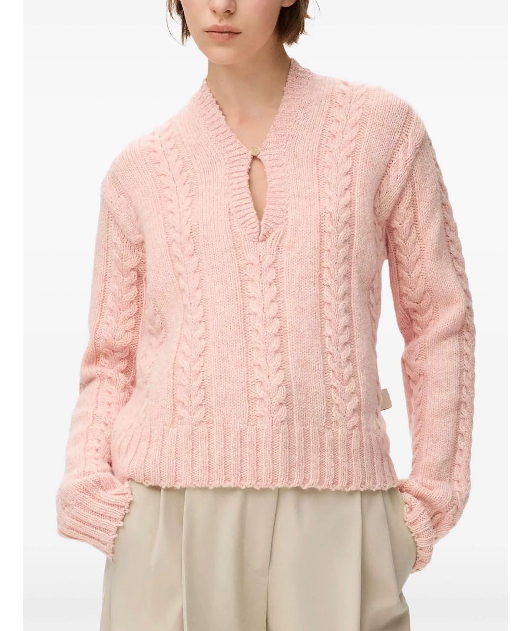 LOEWE Коралловый шерстяной джемпер / свитер, фото 2