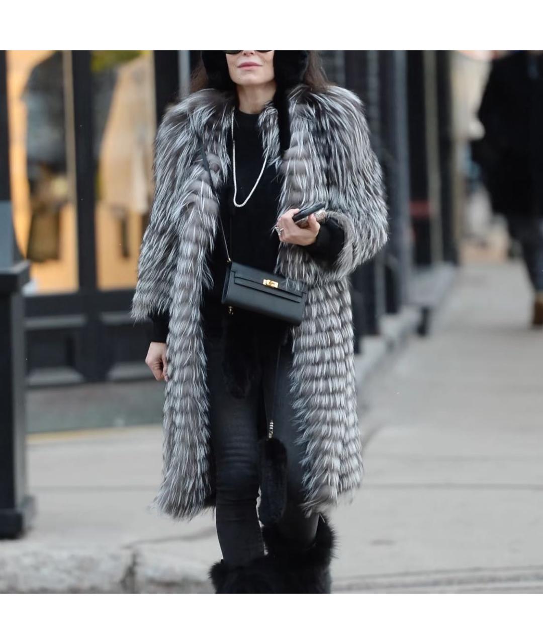 HERMES Черная кожаная сумка через плечо, фото 7