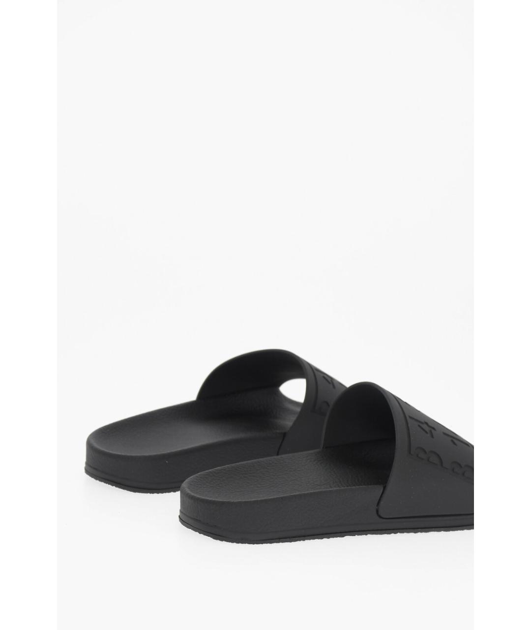 MAISON MARGIELA Черные резиновые шлепанцы, фото 2