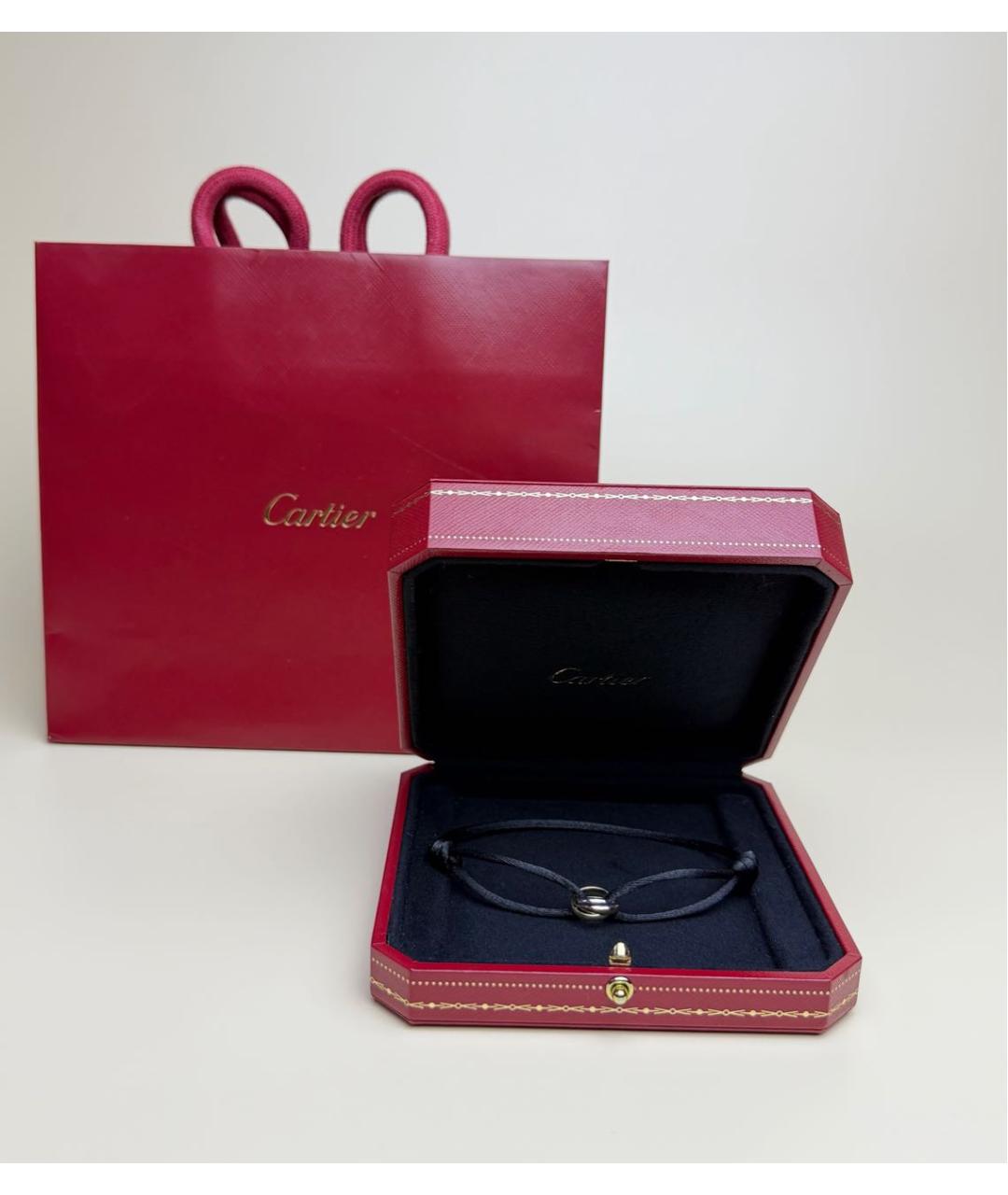 CARTIER Черный браслет из белого золота, фото 2
