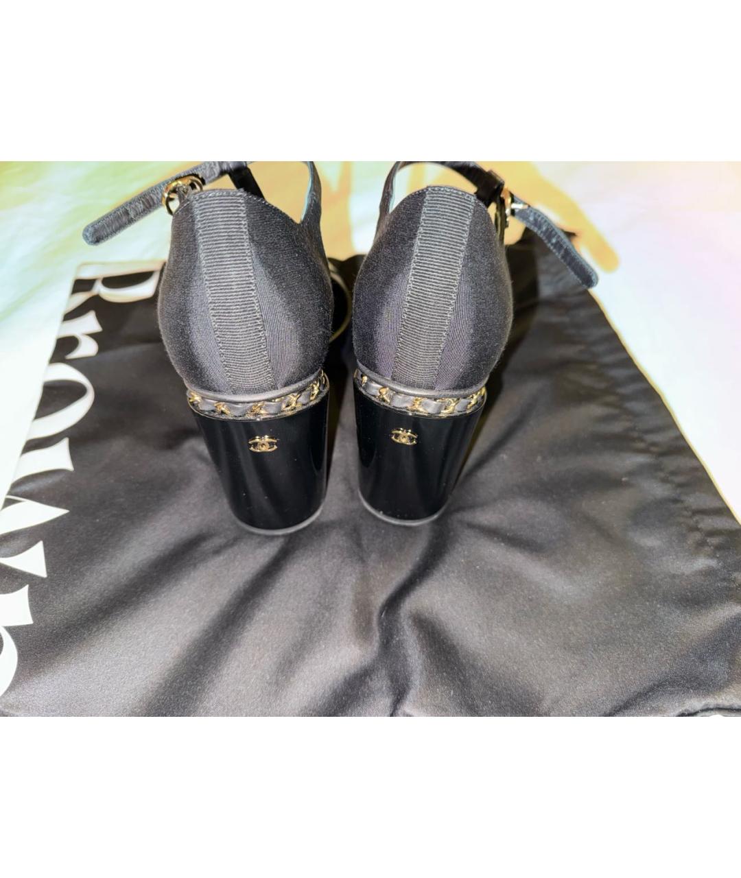 CHANEL Черные кожаные туфли, фото 7