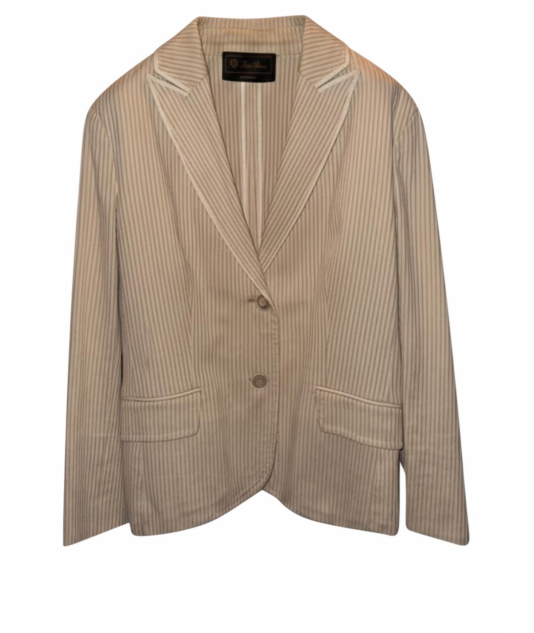 LORO PIANA Бежевый жакет/пиджак, фото 1