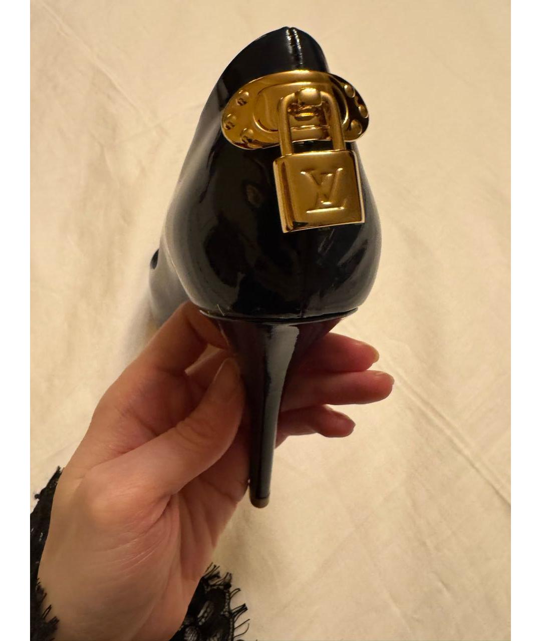 LOUIS VUITTON Темно-синие кожаные туфли, фото 2