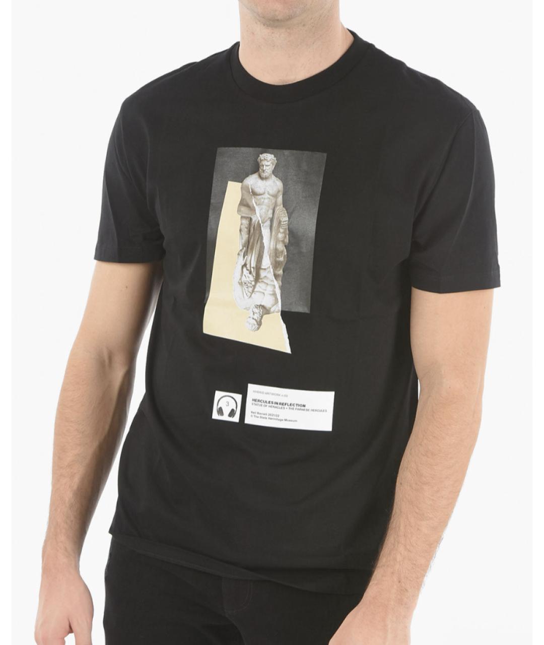 BARRETT Черная хлопковая футболка, фото 6