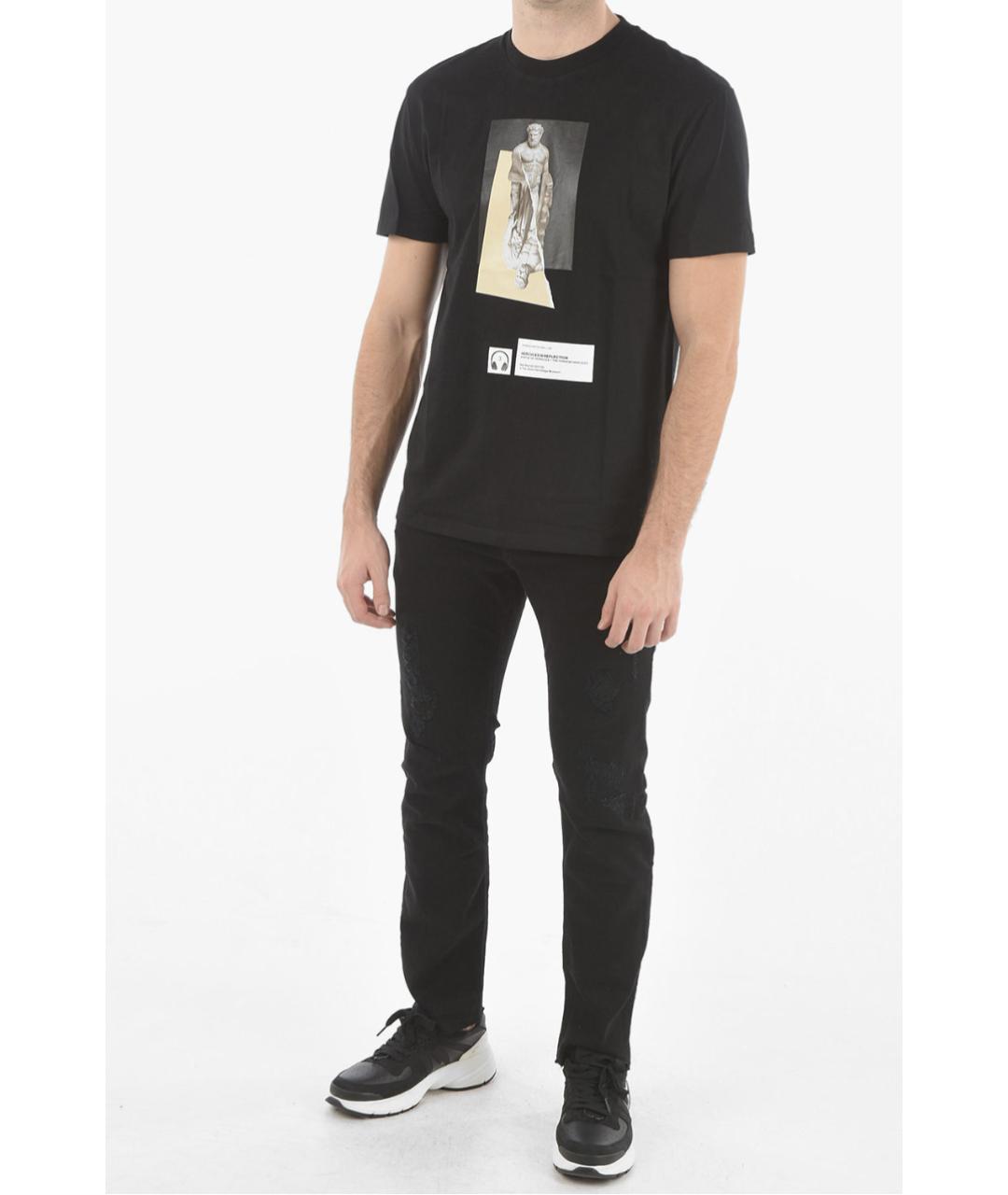 BARRETT Черная хлопковая футболка, фото 3