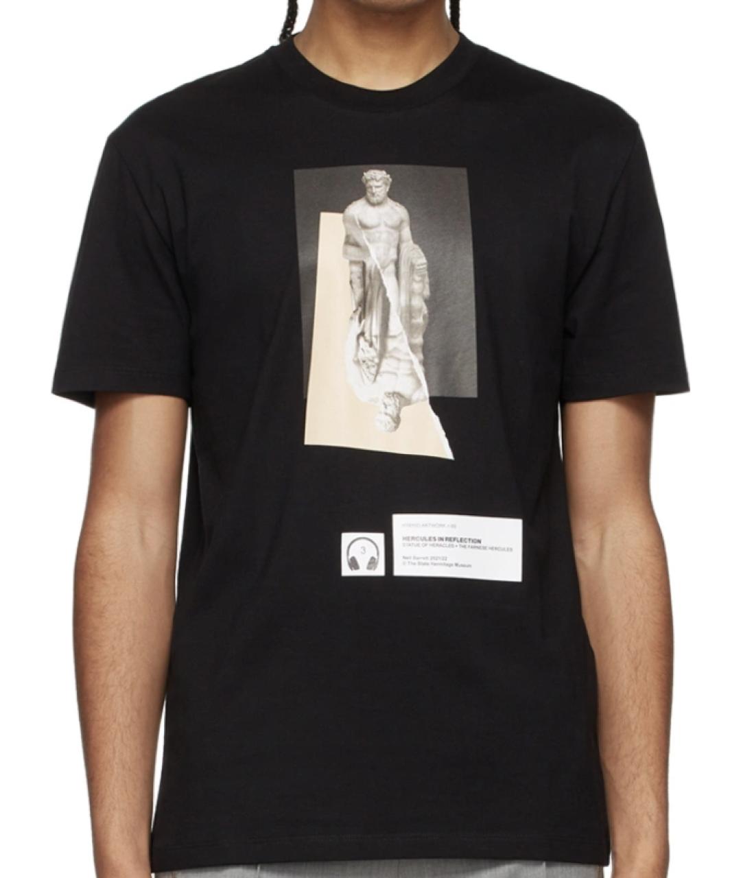 BARRETT Черная хлопковая футболка, фото 2