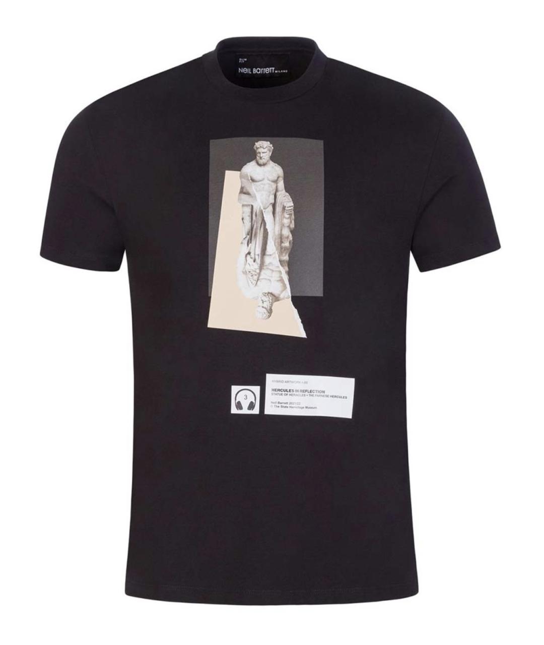 BARRETT Черная хлопковая футболка, фото 1