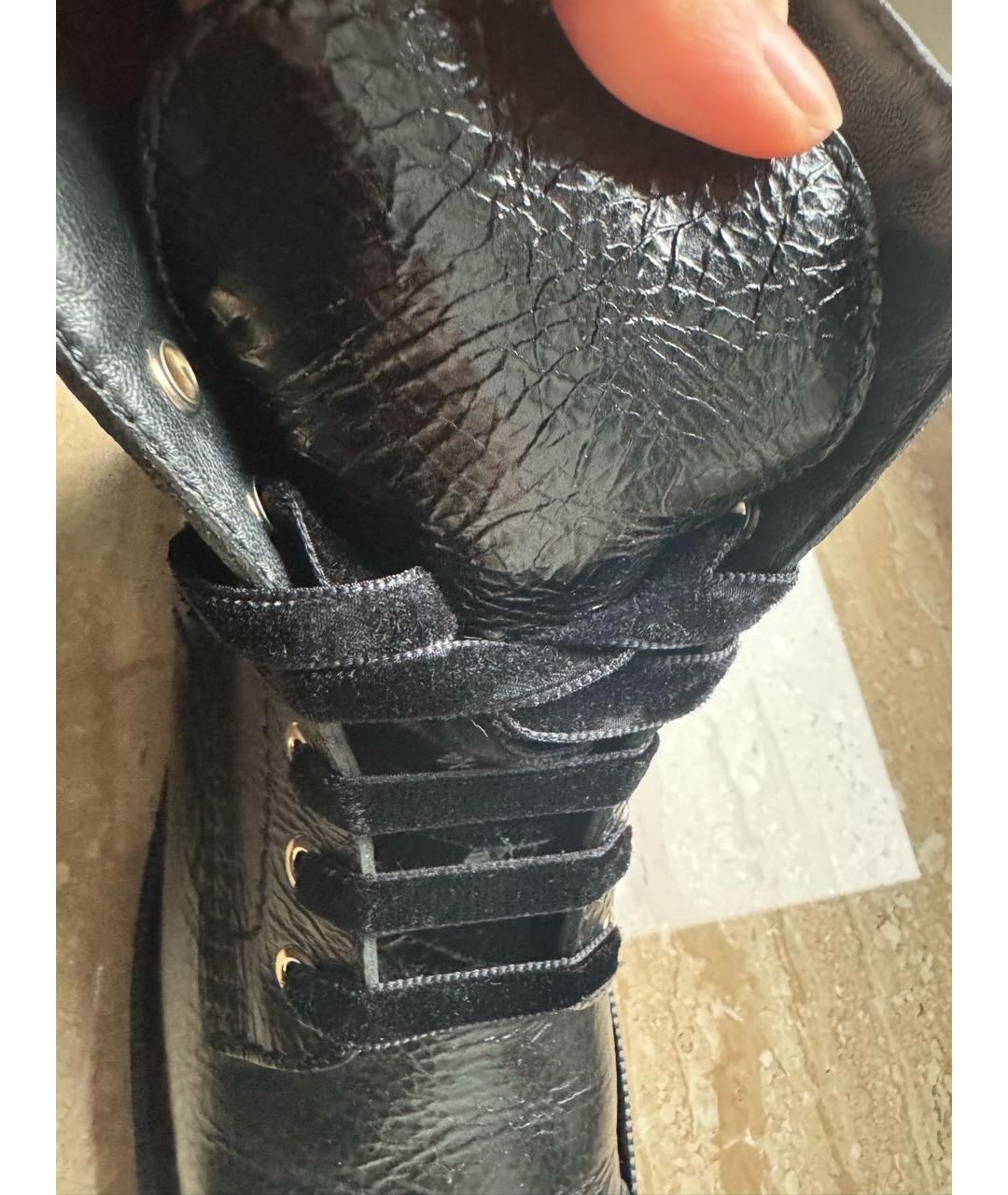 CHANEL Черные кожаные ботинки, фото 8
