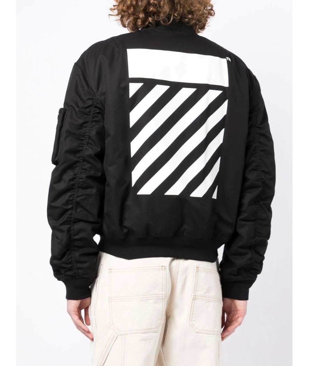 OFF-WHITE Черная хлопковая куртка, фото 2