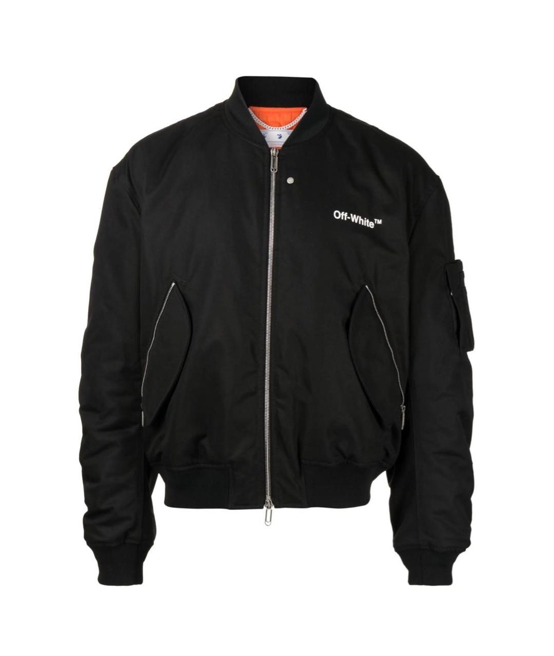 OFF-WHITE Черная хлопковая куртка, фото 6