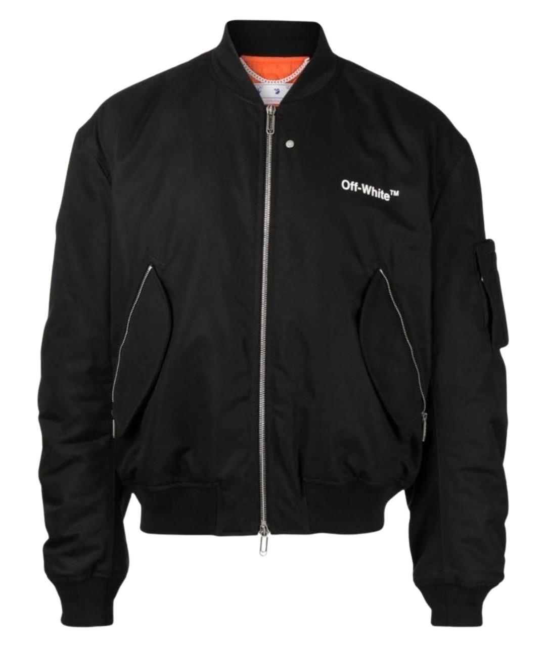 OFF-WHITE Черная хлопковая куртка, фото 7