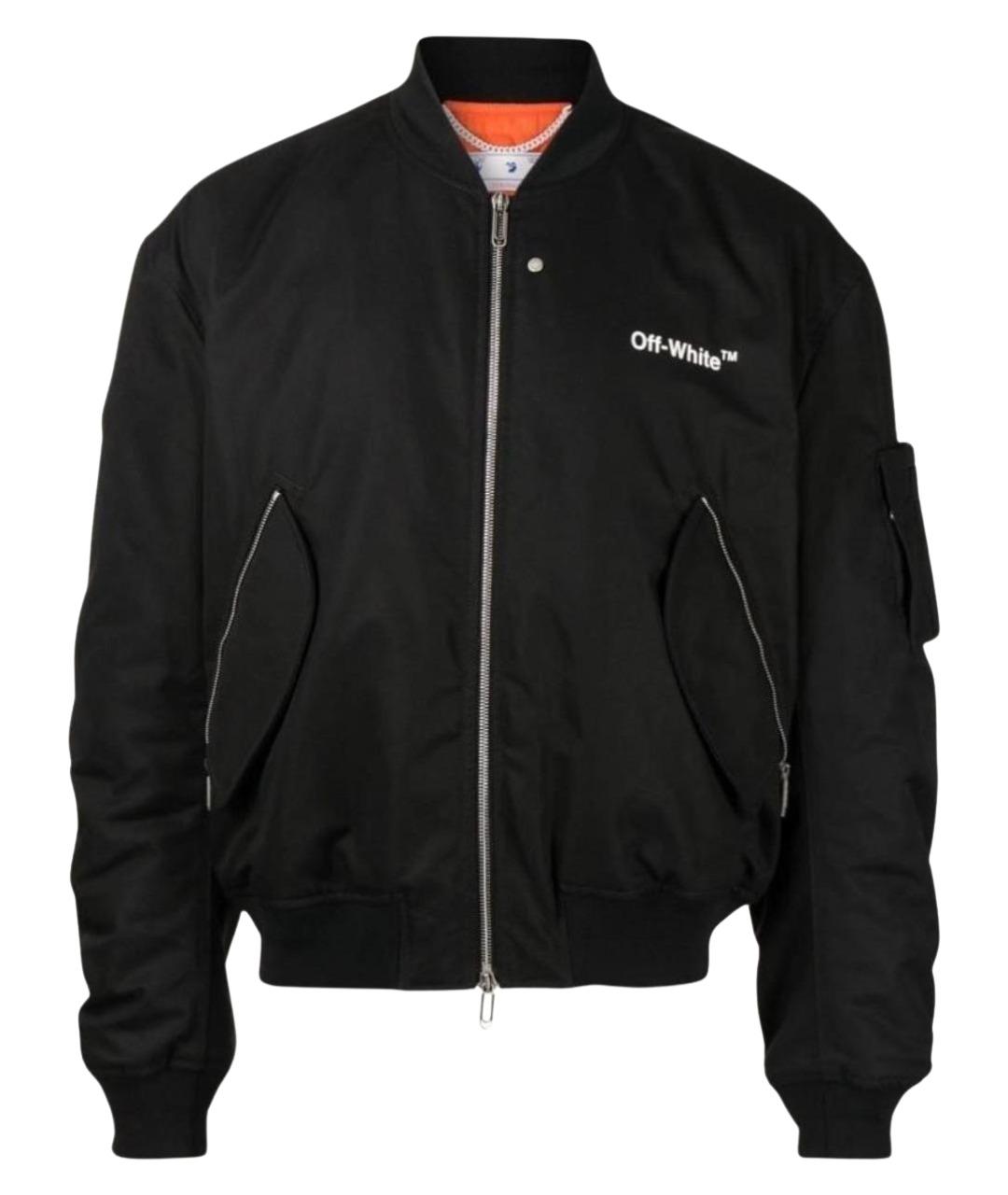 OFF-WHITE Черная хлопковая куртка, фото 1