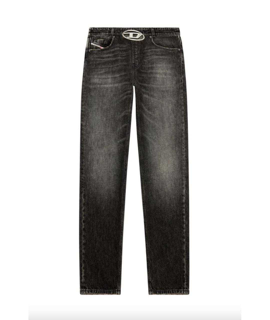 DIESEL Черные хлопковые прямые джинсы, фото 5