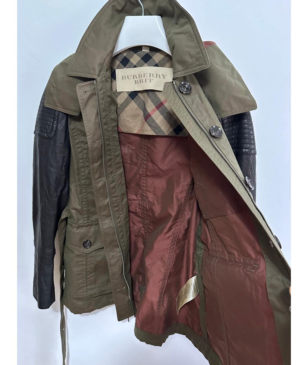 BURBERRY Хаки хлопковый тренч/плащ, фото 3