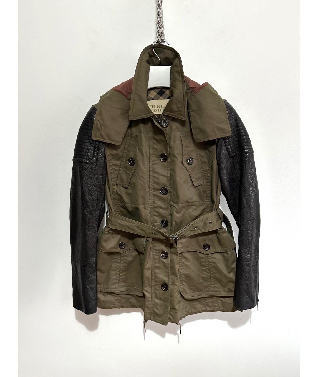 BURBERRY Хаки хлопковый тренч/плащ, фото 5