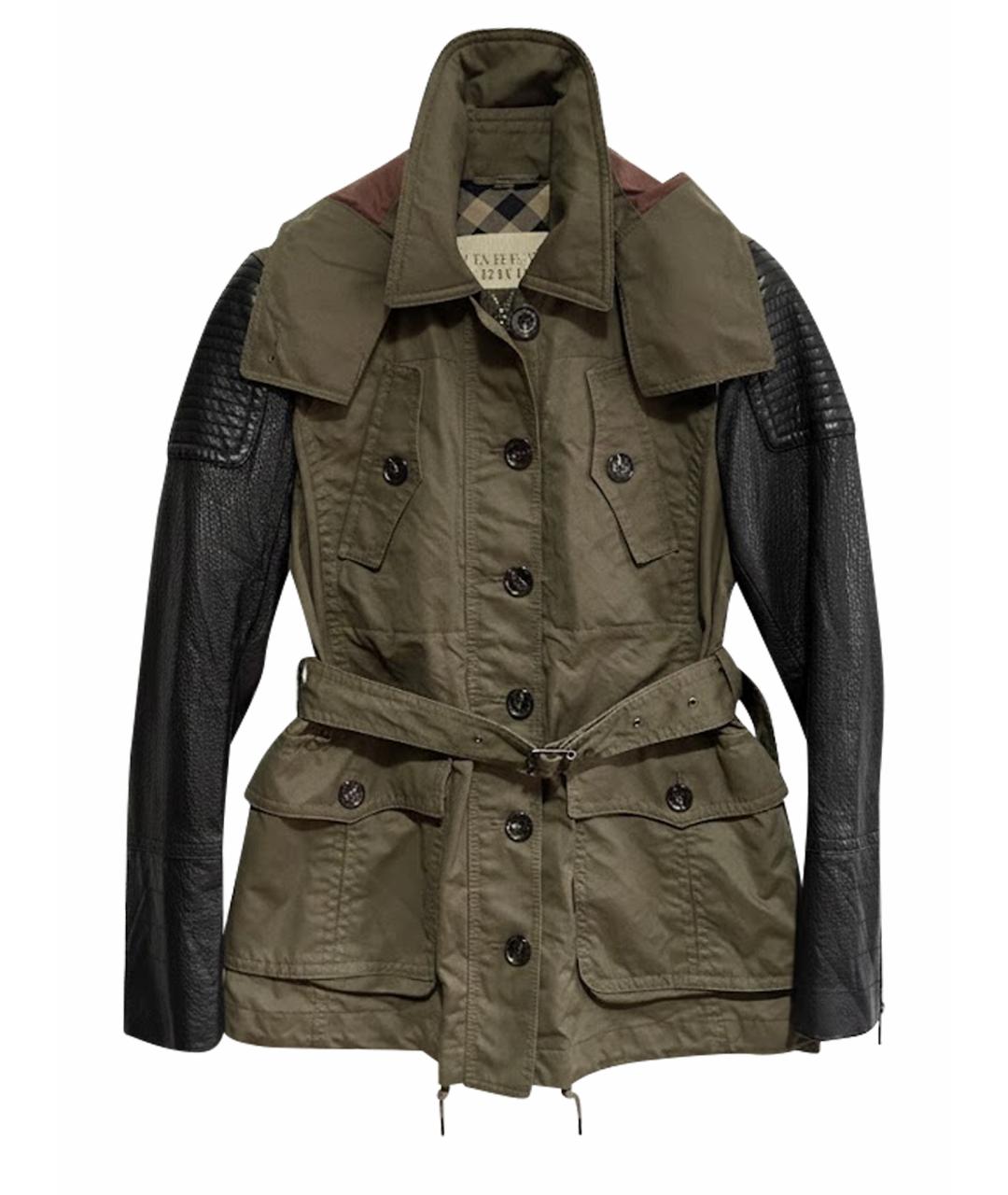 BURBERRY Хаки хлопковый тренч/плащ, фото 1