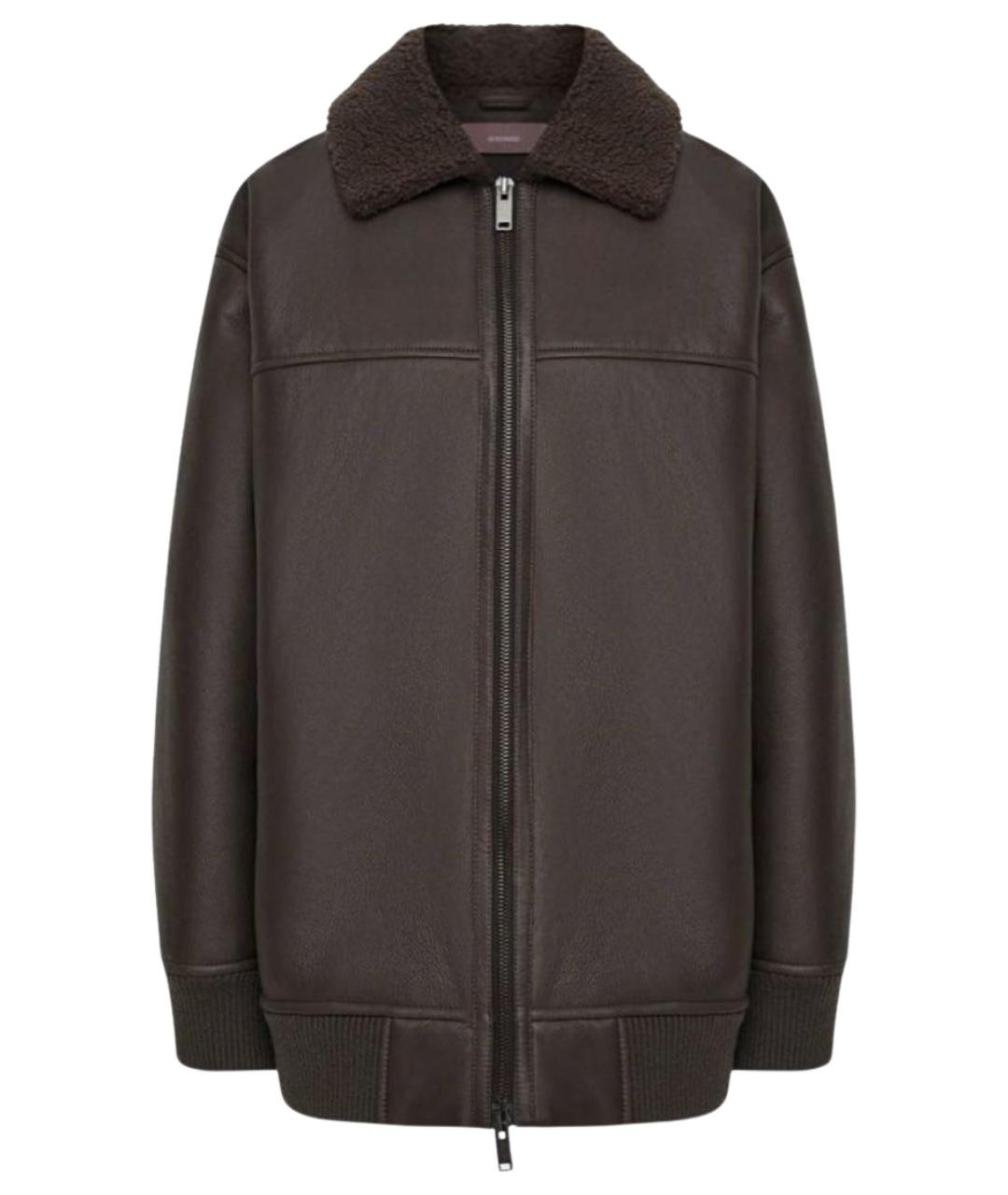 12 STOREEZ Коричневая кожаная дубленка, фото 1
