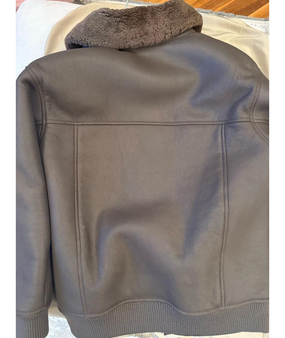12 STOREEZ Коричневая кожаная дубленка, фото 4